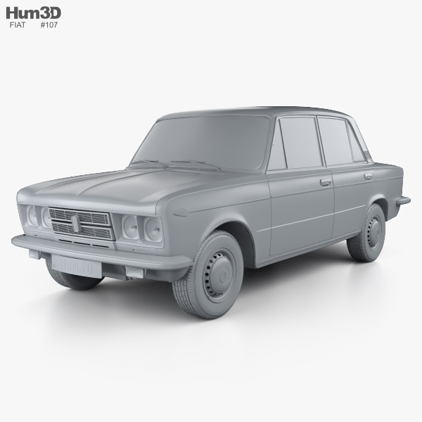 Fiat 125 1967 3D model - Vehicles on Hum3D