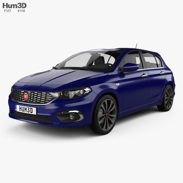 Fiat Tipo hatchback 2017 3D model