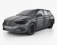 Fiat Tipo Station Wagon 2020 3d model wire render