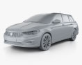 Fiat Tipo Station Wagon 2020 3d model clay render