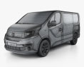 Fiat Talento Panel Van 2018 3d model wire render