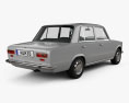 Fiat 124 1966 3D 모델  back view