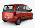 Fiat Multipla 2004 3d model back view