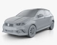Fiat Argo HGT Opening Edition Mopar 2020 3Dモデル clay render