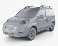 Fiat Fiorino Premio 2017 3d model clay render