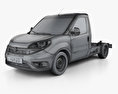 Fiat Doblo Chassis L2 2017 3d model wire render