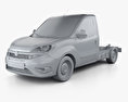 Fiat Doblo Chassis L2 2017 3d model clay render