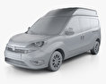 Fiat Doblo Combi L2H2 2017 3d model clay render