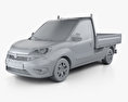 Fiat Doblo Work Up 2017 3d model clay render