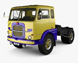 Fiat 682 N3 Tractor Truck with HQ interior 2017 3D model