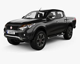 Fiat Fullback Double Cab with HQ interior 2019 3D model