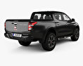Fiat Fullback Double Cab with HQ interior 2019 3d model back view