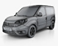 Fiat Doblo Cargo L1H1 2017 3d model wire render