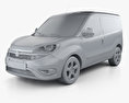 Fiat Doblo Cargo L1H1 2017 3d model clay render