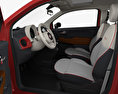 Fiat 500 with HQ interior 2018 3d model seats