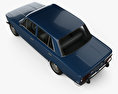 Fiat 124 1972 3D модель top view