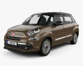 Fiat 500L hatchback 2020 3d model