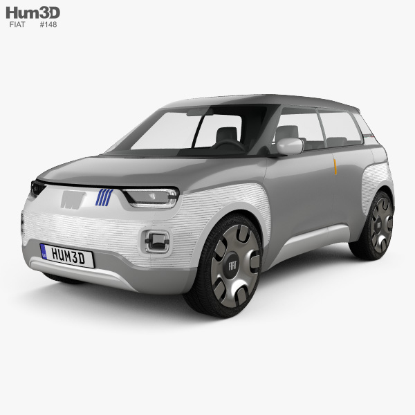 Fiat Centoventi 2020 3D-Modell
