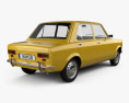 Fiat 128 1969 3d model back view