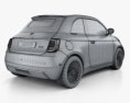 Fiat 500 la Prima France cabriolet 2022 3d model