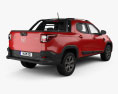 Fiat Strada CD Volcano mit Innenraum 2020 3D-Modell Rückansicht