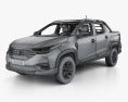 Fiat Strada CD Volcano mit Innenraum 2020 3D-Modell wire render