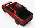 Fiat Strada CD Volcano mit Innenraum 2020 3D-Modell Draufsicht