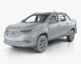 Fiat Strada CD Volcano mit Innenraum 2020 3D-Modell clay render