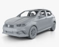 Fiat Argo HGT Opening Edition Mopar with HQ interior 2020 3d model clay render
