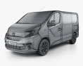 Fiat Talento Passenger Van 2018 3D-Modell wire render