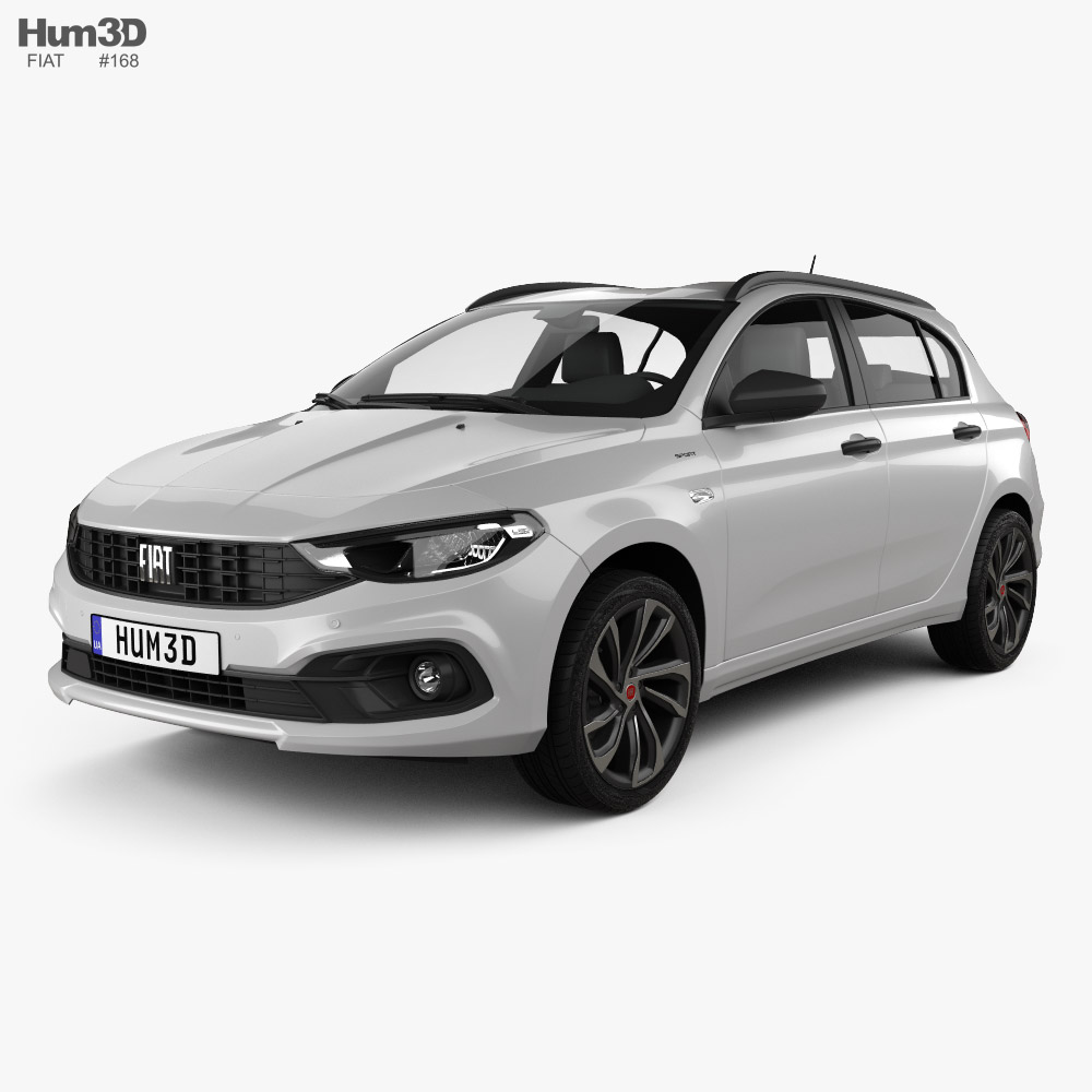 Fiat Tipo City Sport stationwagon 2022 3D-Modell