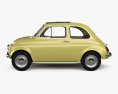 Fiat 500 with HQ interior 1970 3d model side view
