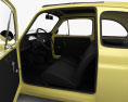 Fiat 500 인테리어 가 있는 1970 3D 모델  seats