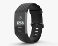 Fitbit Charge 3 Black 3d model