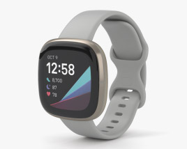 Fitbit Sense Grey 3D 모델 