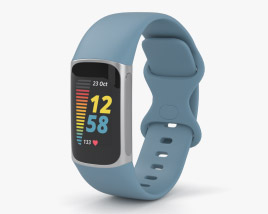 Fitbit Charge 5 Steel Blue Modello 3D