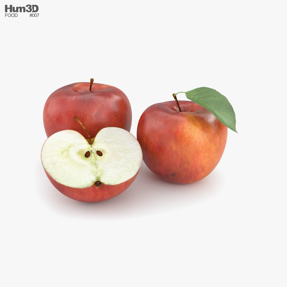 りんご 3Dモデル