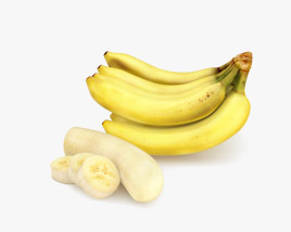 Mazzo di banane Modello 3D