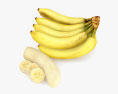 Bananenbündel 3D-Modell