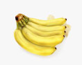 香蕉束 3D模型