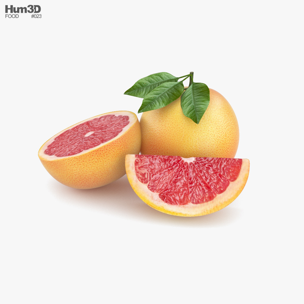 Grapefruit 3D model