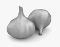 Часник 3D модель