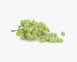 Uvas verdes Modelo 3d