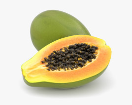 Papaya Modelo 3D