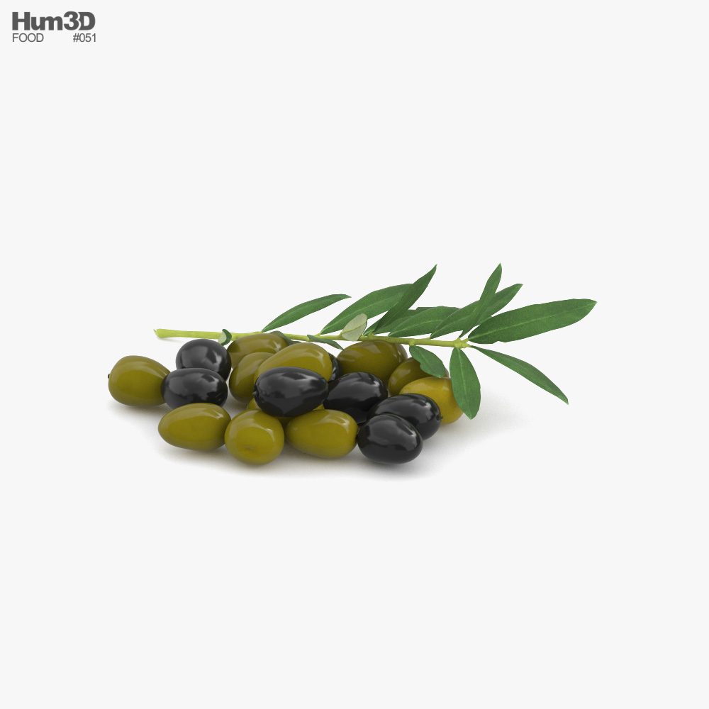 Olive 3D-Modell
