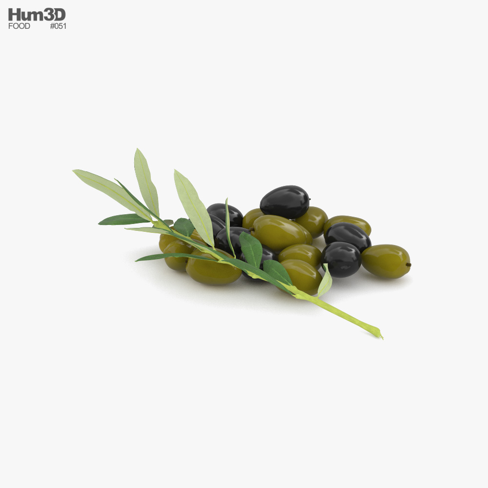 Olive 3D-Modell