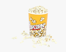 Popcorn 3D-Modell