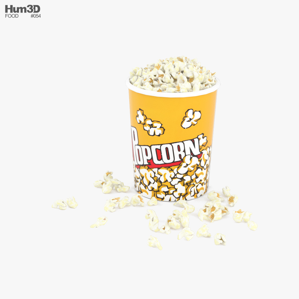Popcorn 3D-Modell