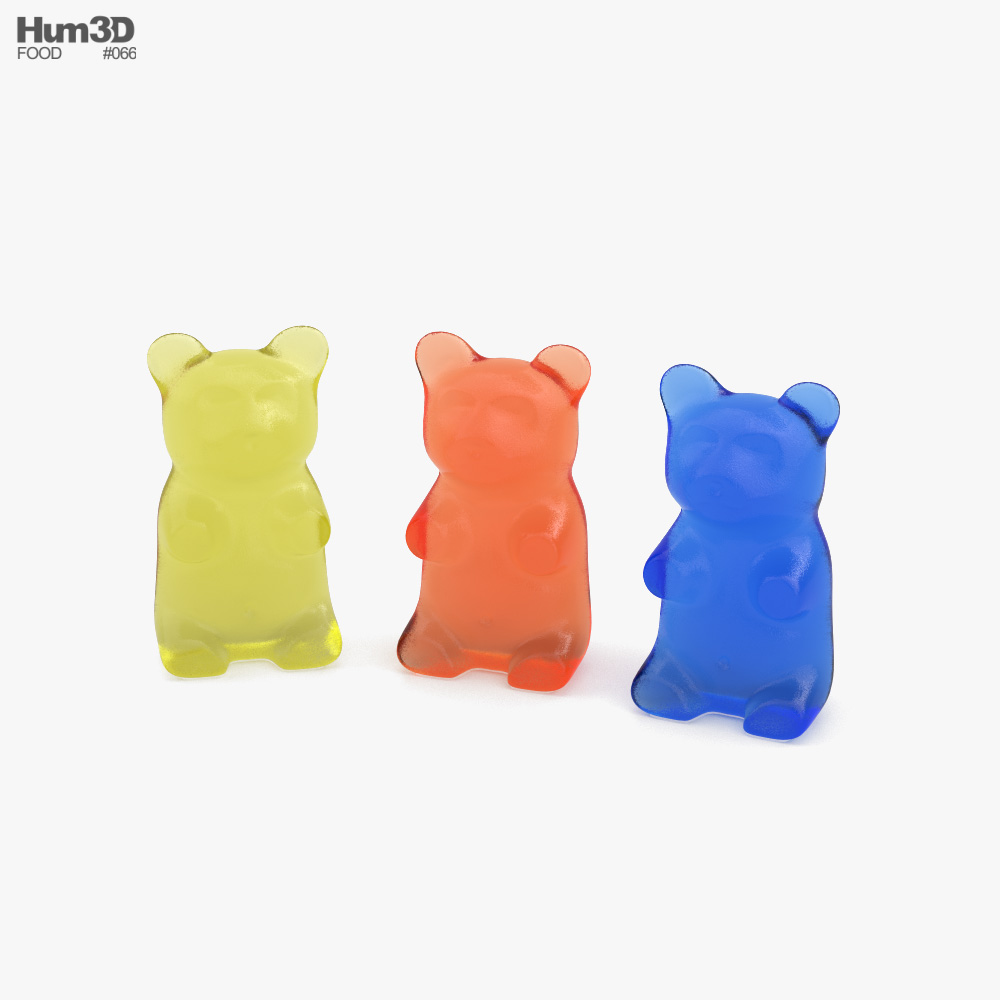 젤리 곰 3D 모델 