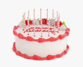 Торт до дня народження 3D модель